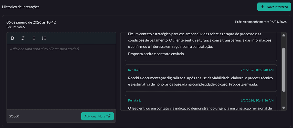 Prospecção - Interação